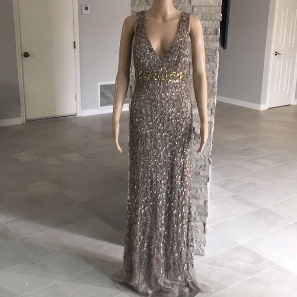 Alberto Makali Long Gown Cover Beading - Picture 5 of 10